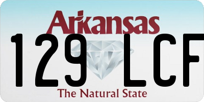 AR license plate 129LCF