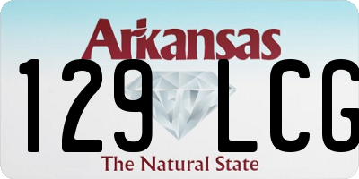 AR license plate 129LCG
