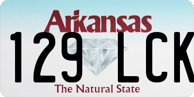 AR license plate 129LCK