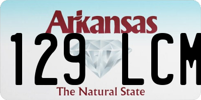 AR license plate 129LCM