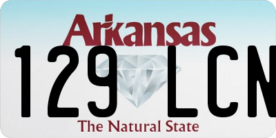 AR license plate 129LCN