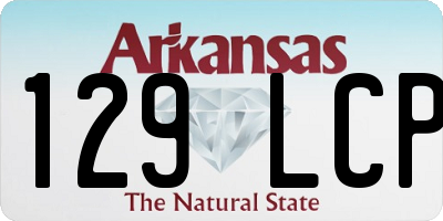 AR license plate 129LCP