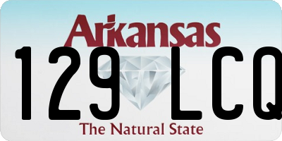 AR license plate 129LCQ