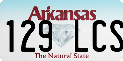 AR license plate 129LCS