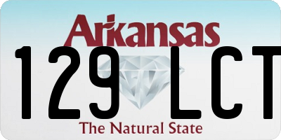 AR license plate 129LCT