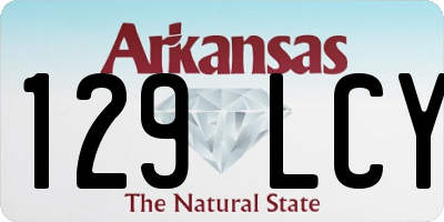 AR license plate 129LCY