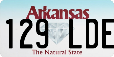 AR license plate 129LDE