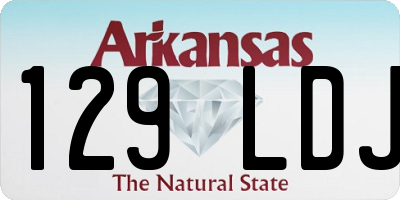 AR license plate 129LDJ