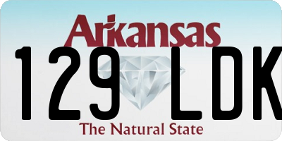 AR license plate 129LDK