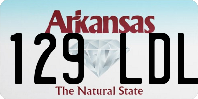 AR license plate 129LDL