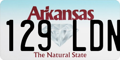 AR license plate 129LDN