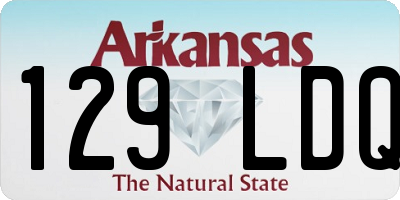 AR license plate 129LDQ