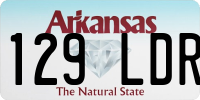 AR license plate 129LDR