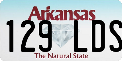 AR license plate 129LDS