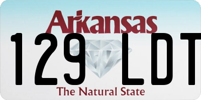 AR license plate 129LDT
