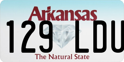 AR license plate 129LDU