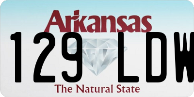 AR license plate 129LDW