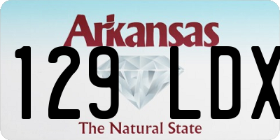 AR license plate 129LDX