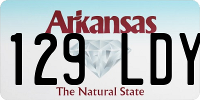 AR license plate 129LDY
