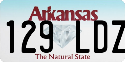 AR license plate 129LDZ