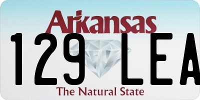 AR license plate 129LEA