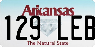 AR license plate 129LEB