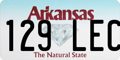 AR license plate 129LEC