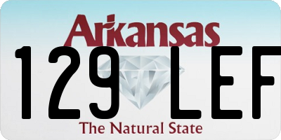 AR license plate 129LEF