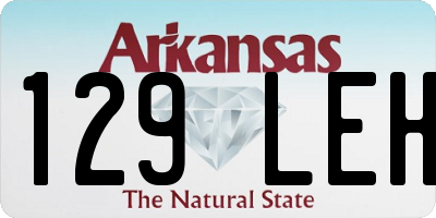 AR license plate 129LEH