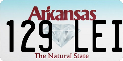 AR license plate 129LEI