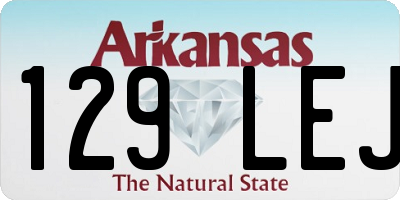 AR license plate 129LEJ