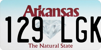 AR license plate 129LGK