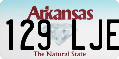 AR license plate 129LJE