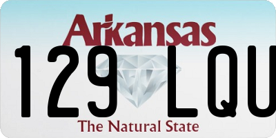AR license plate 129LQU