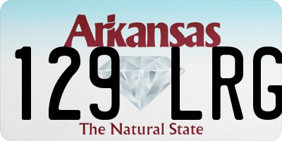 AR license plate 129LRG
