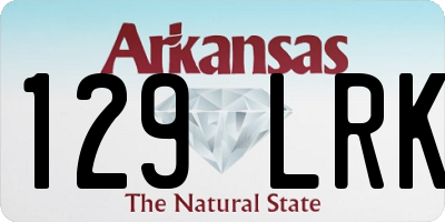 AR license plate 129LRK