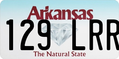 AR license plate 129LRR