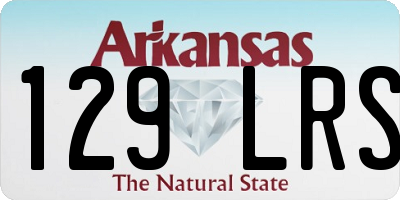 AR license plate 129LRS