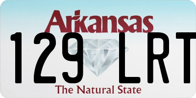 AR license plate 129LRT