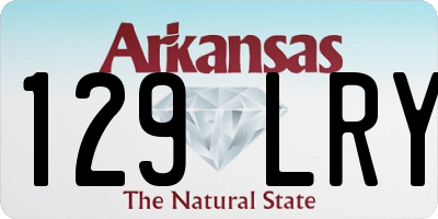 AR license plate 129LRY