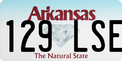 AR license plate 129LSE