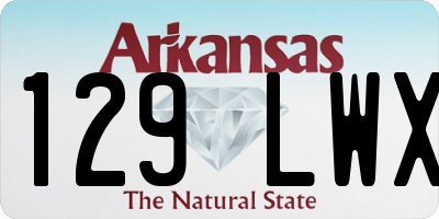 AR license plate 129LWX