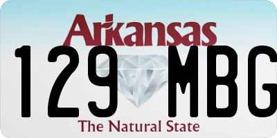 AR license plate 129MBG