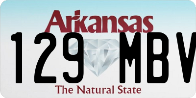 AR license plate 129MBV