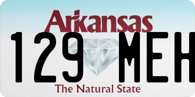 AR license plate 129MEH