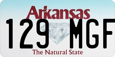 AR license plate 129MGF