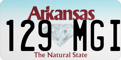 AR license plate 129MGI