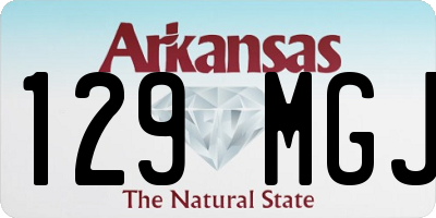 AR license plate 129MGJ
