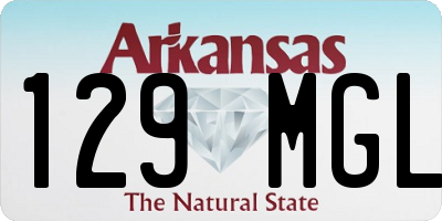 AR license plate 129MGL