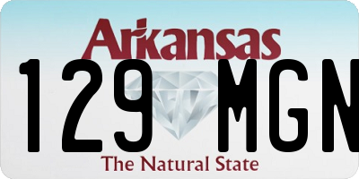 AR license plate 129MGN